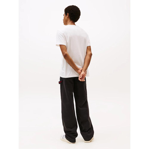 Tommy Hilfiger Ανδρική κοντομάνικη μπλούζα Linear Logo Slim Crew Neck T-Shirt